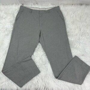 J.Crew Men’s Gray Bowery Slim Straight Chino Business Casual Dress Pants W35/L31